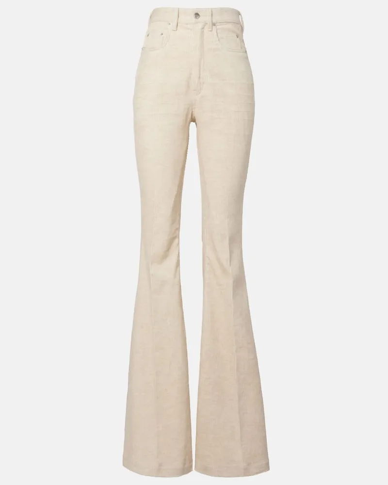 Rick Owens Jeans Bolan aus Baumwolle und Leinen Beige