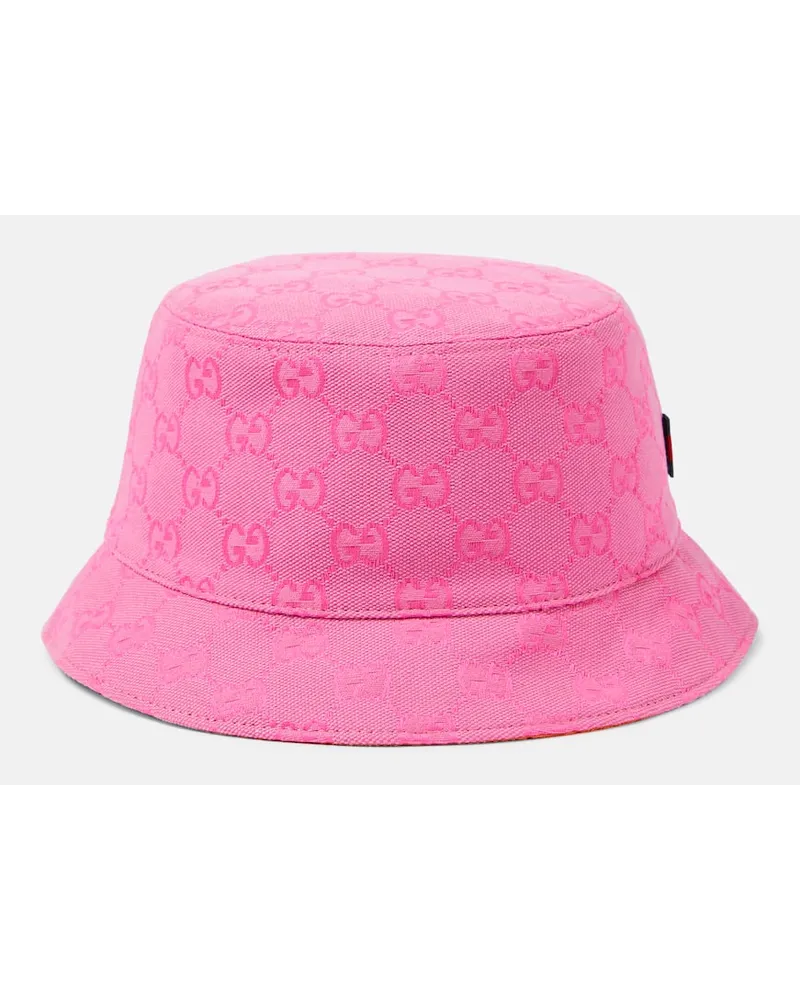 Gucci Hut GG aus Canvas Pink