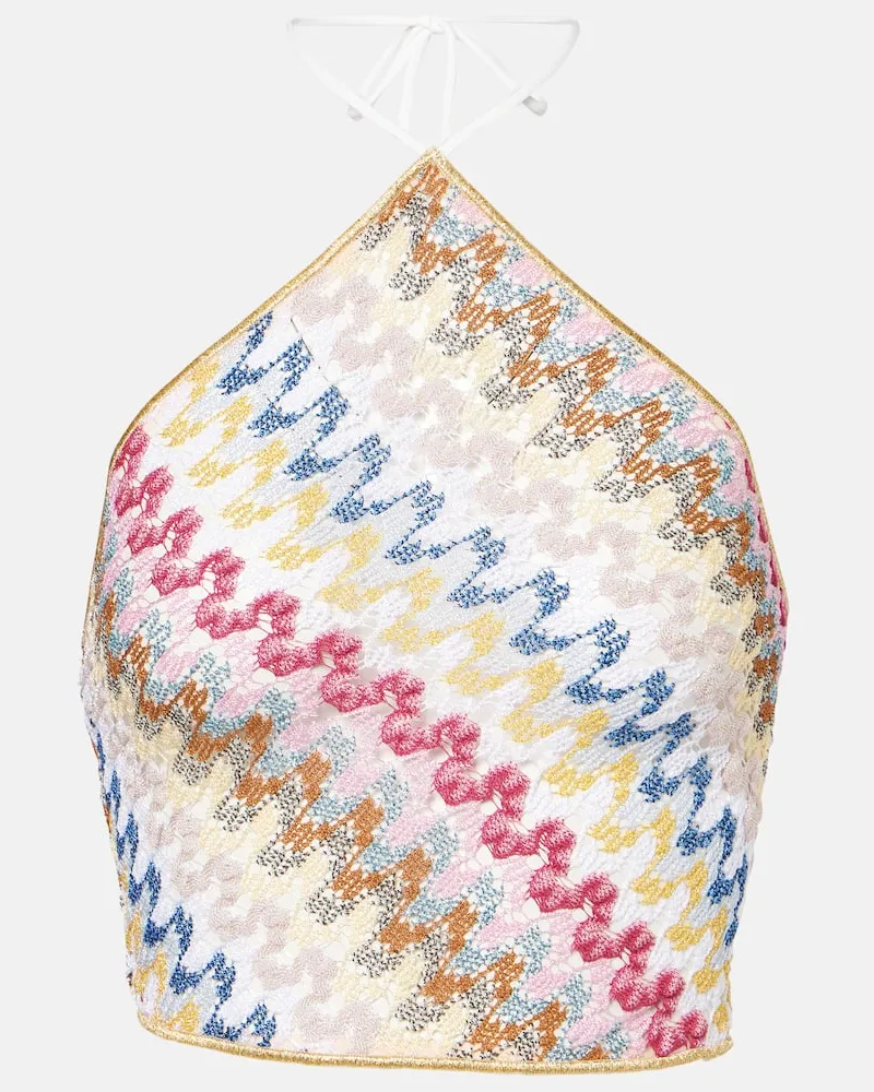 Missoni Top aus Häkelstrick Multicolor
