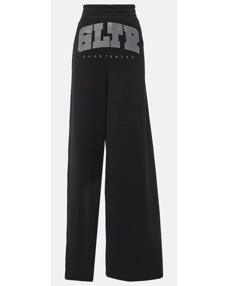 Jean Paul Gaultier High Rise Jogginghose Aus Baumwolle Schwarz