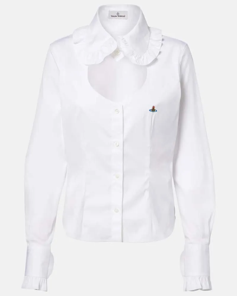 Vivienne Westwood Hemd Toulouse aus Baumwollpopeline Weiß