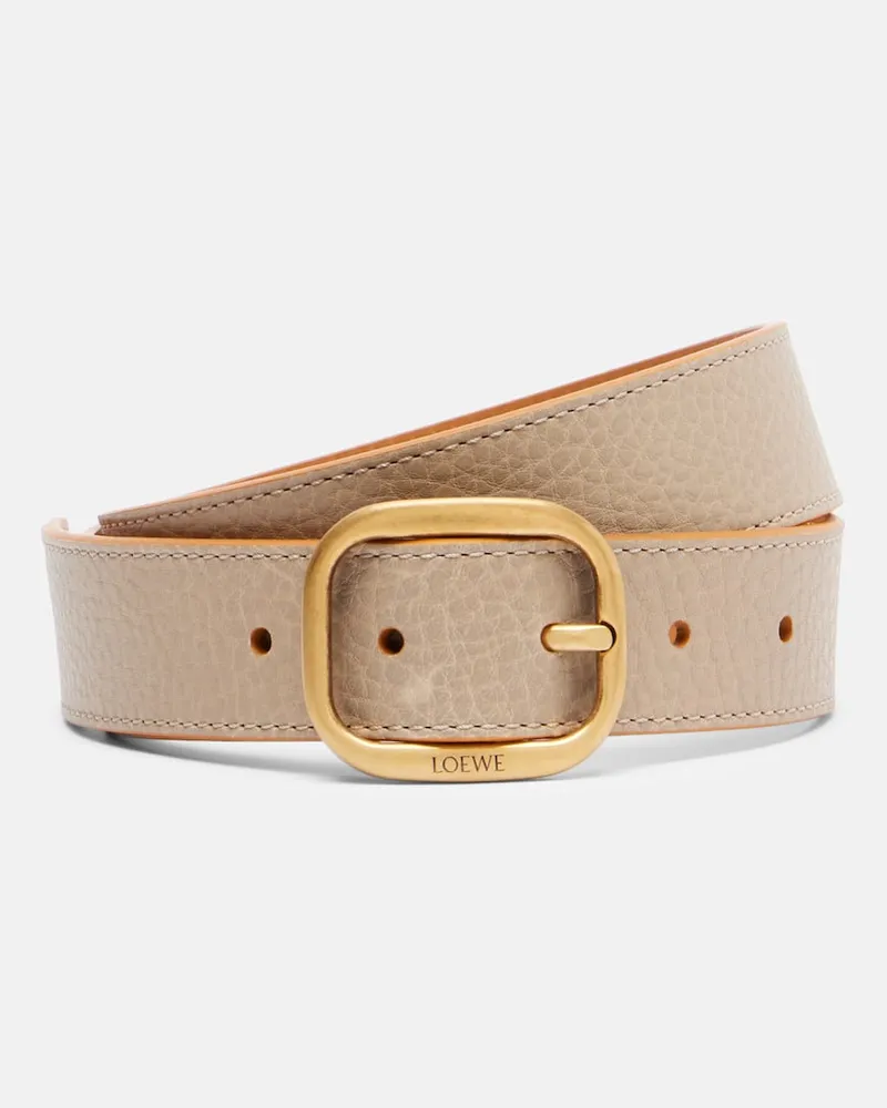 Loewe Gürtel aus Leder Beige