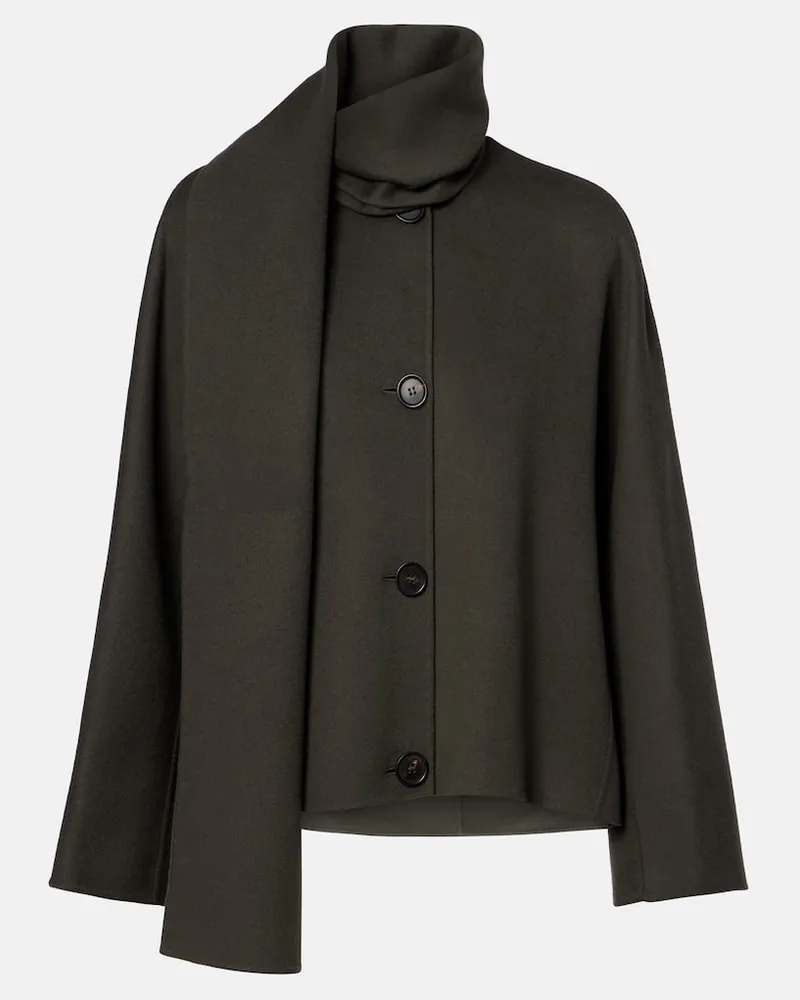 Max Mara Jacke Kate aus Schurwolle Grün
