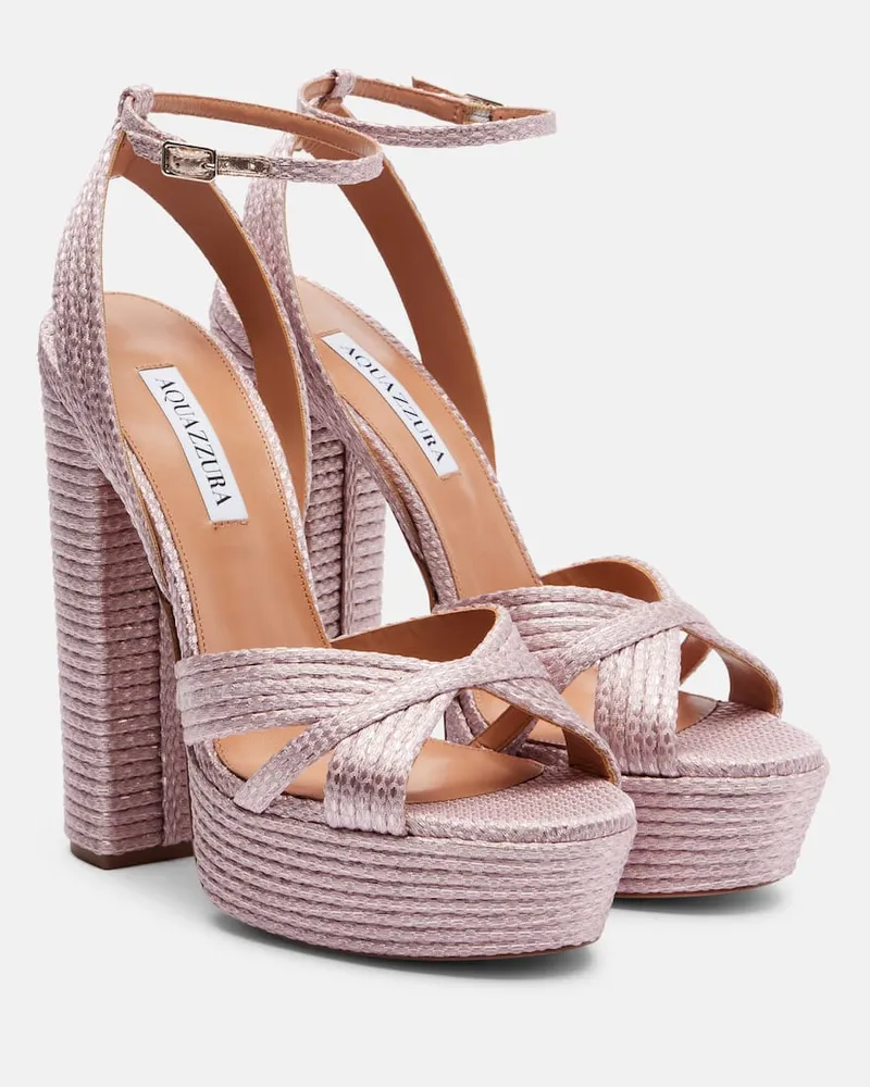 Aquazzura Plateausandalen Sundance Plateau Rosa