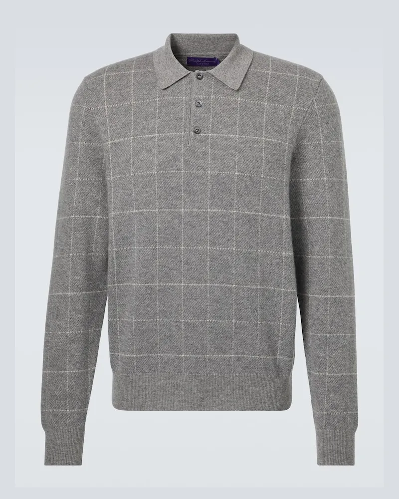 Ralph Lauren Polopullover aus Kaschmir Grau