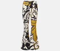 Bedruckte Schlaghose Meditation