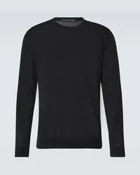 Kiton Pullover aus Wolle Grau