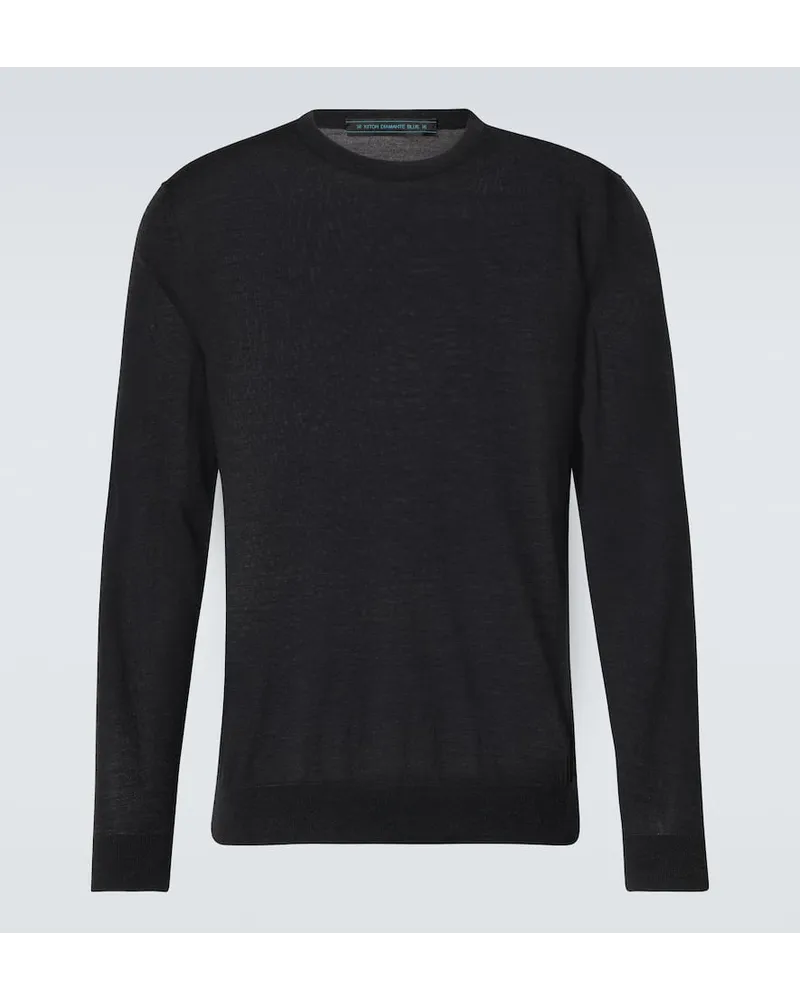 Kiton Pullover aus Wolle Grau