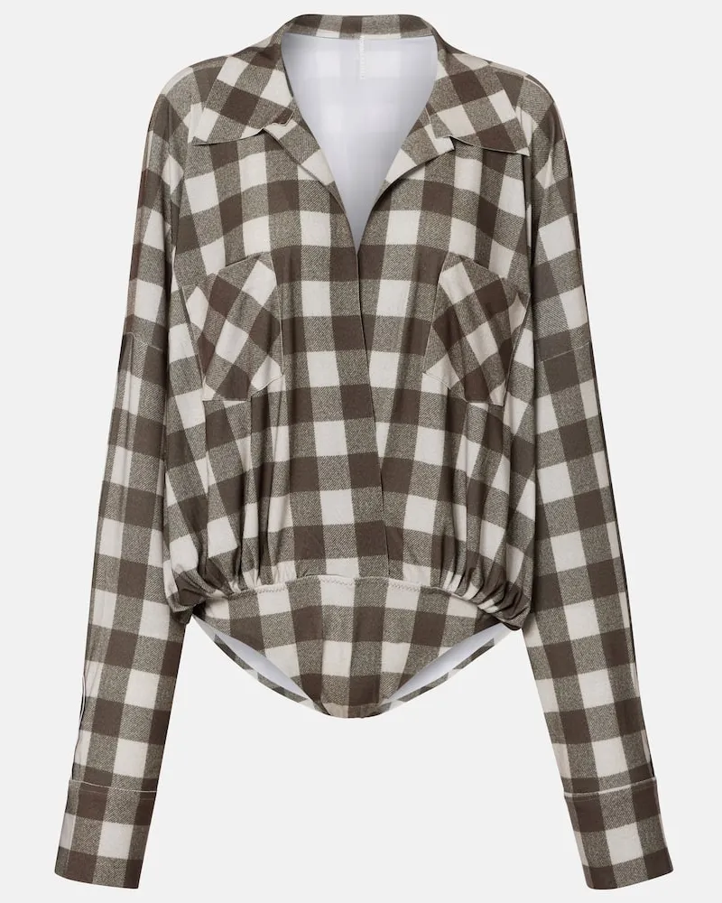 Norma Kamali Oversize-Body Braun