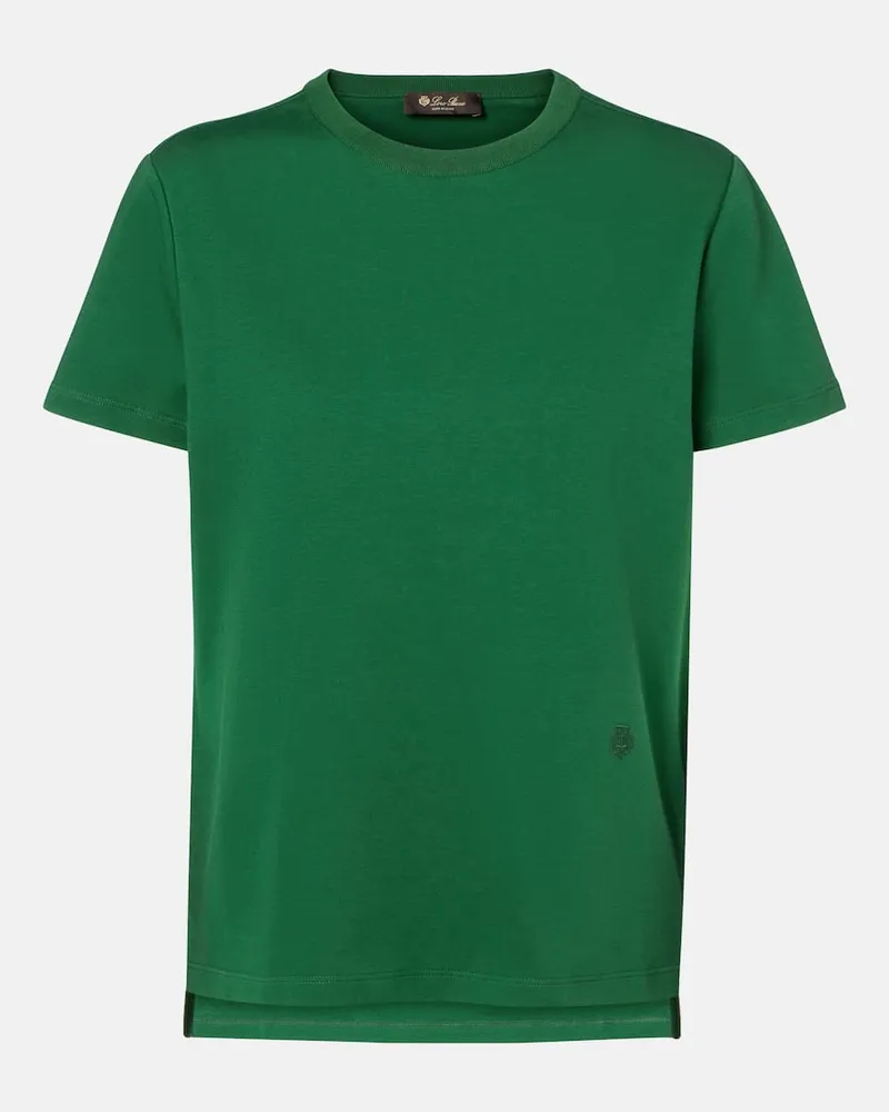 Loro Piana T-Shirt My-T aus Baumwoll-Jersey Grün