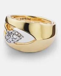 YEPREM Ring aus 18kt Gelbgold mit Diamanten Gold