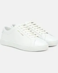 Saint Laurent Sneakers Andy aus Leder Weiss