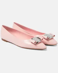 Ferragamo Ballerinas Zea aus Leder Pink