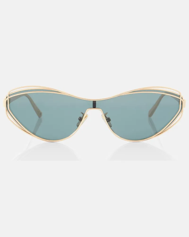 Dior Cat-Eye-Sonnenbrille FilDior M1U Gold