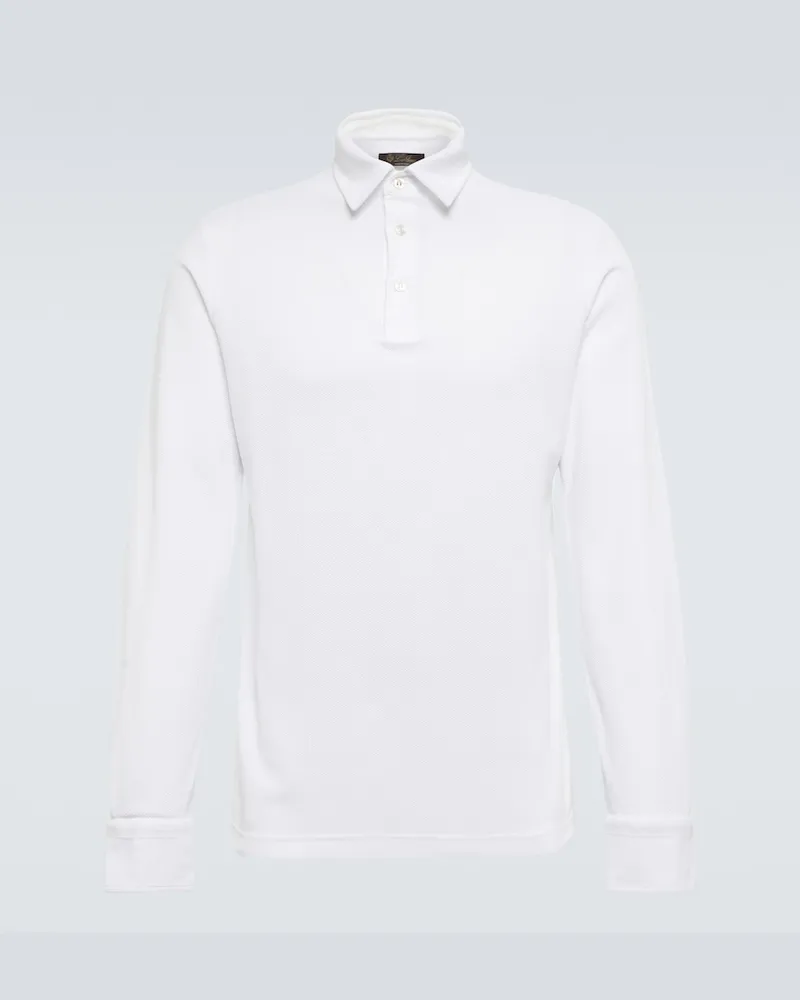 Loro Piana Polohemd aus Baumwolle Weiß
