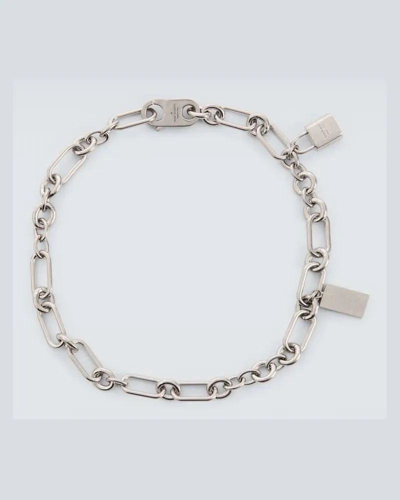 Acne Studios Halskette Padlock Silber