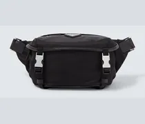 Gürteltasche aus Re-Nylon mit Saffiano-Leder