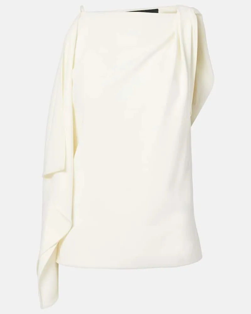 Proenza Schouler Top Alyssa aus Crêpe Weiß