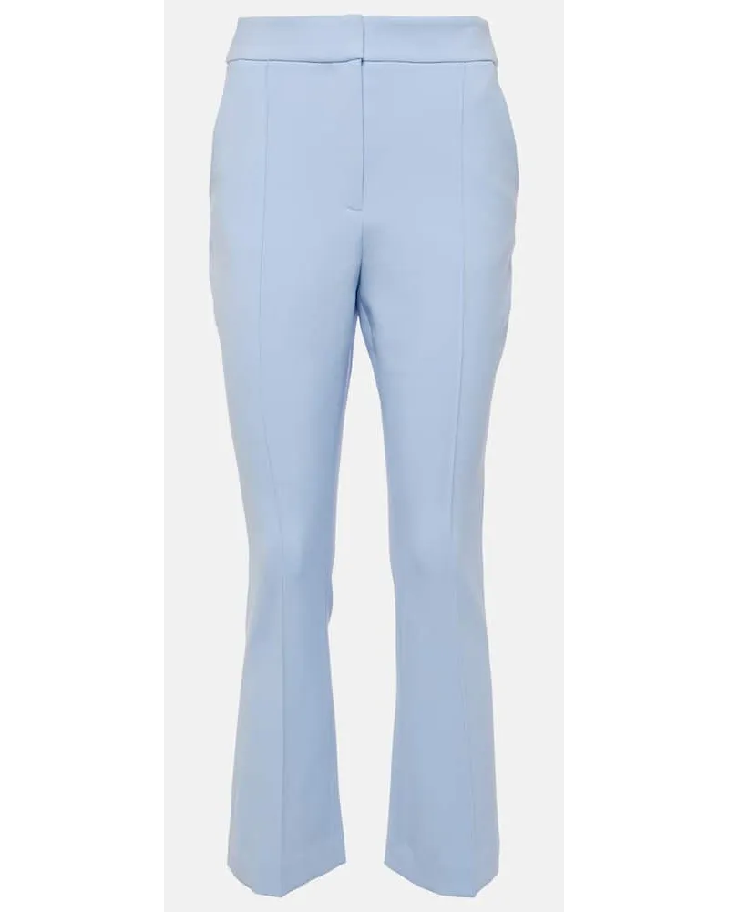 Veronica Beard High-Rise-Hose Tani Blau