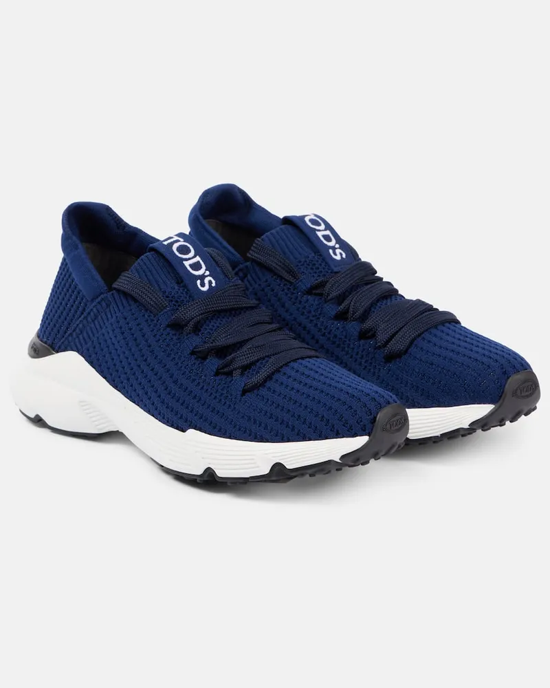 TOD'S Sneakers aus Strick Blau