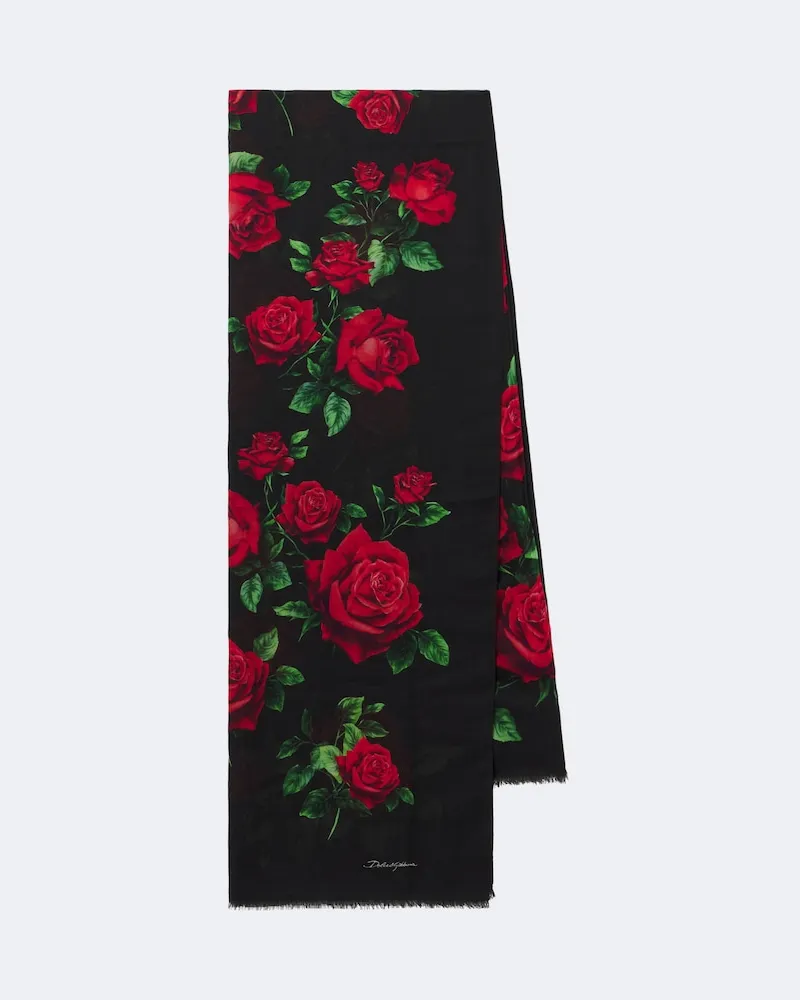 Dolce & Gabbana Schal aus Seide Multicolor