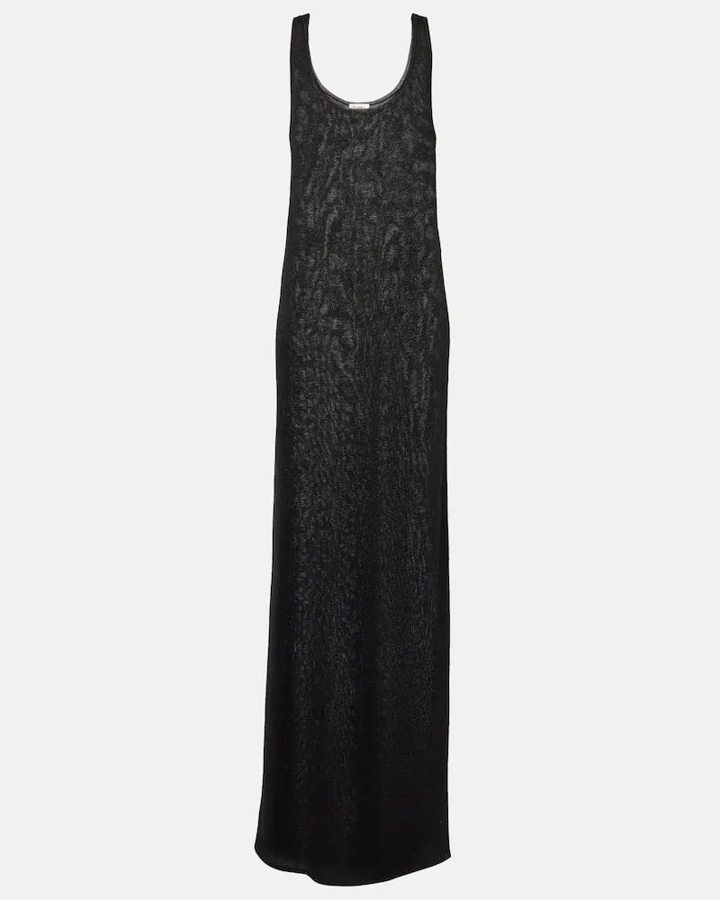 Saint Laurent Maxikleid Schwarz