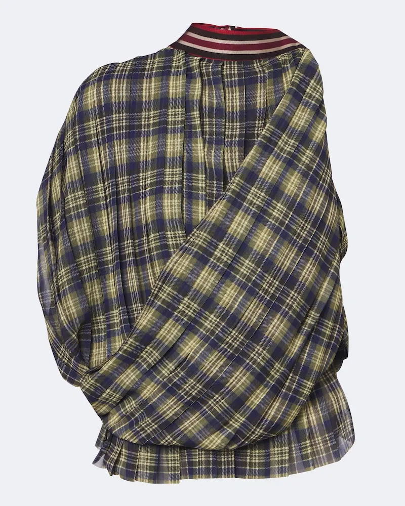 Dries van Noten One-Shoulder Top Grün