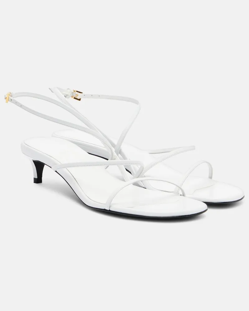 KHAITE Sandalen Loop 35 aus Leder Weiß