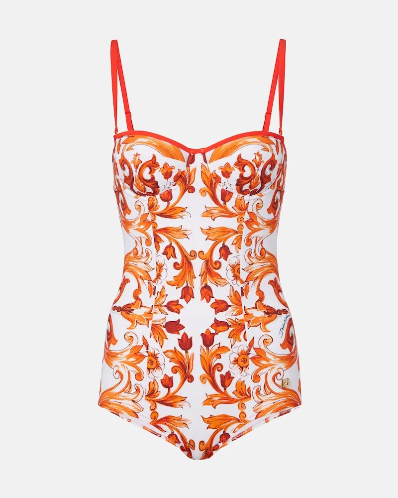 Dolce & Gabbana Badeanzug Majolica Orange