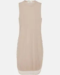 Saint Laurent Minikleid aus Tuell Beige