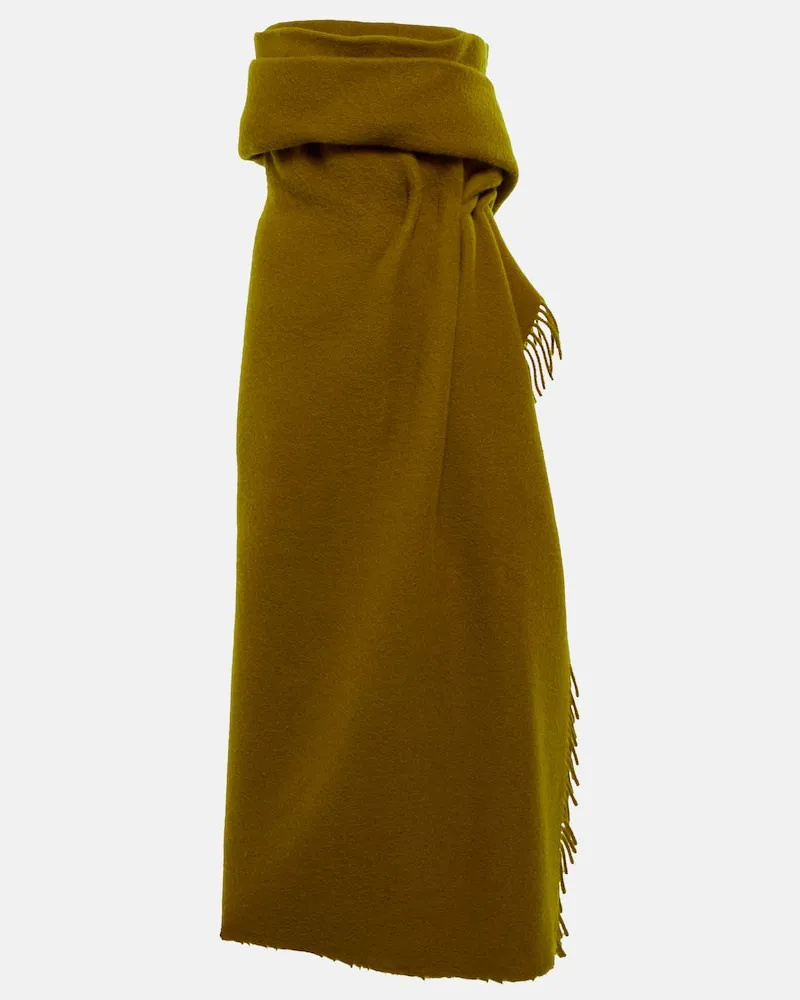 The Row Maxikleid Nimah aus Wolle und Mohair Grün