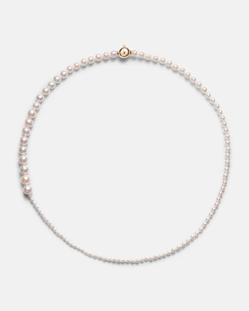 Sophie Bille Brahe Halskette Petite Peggy aus SÃ¼Ãwasserperlen mit 14kt Gelbgold Weiã