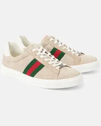 Gucci Sneakers Ace aus Veloursleder Multicolor