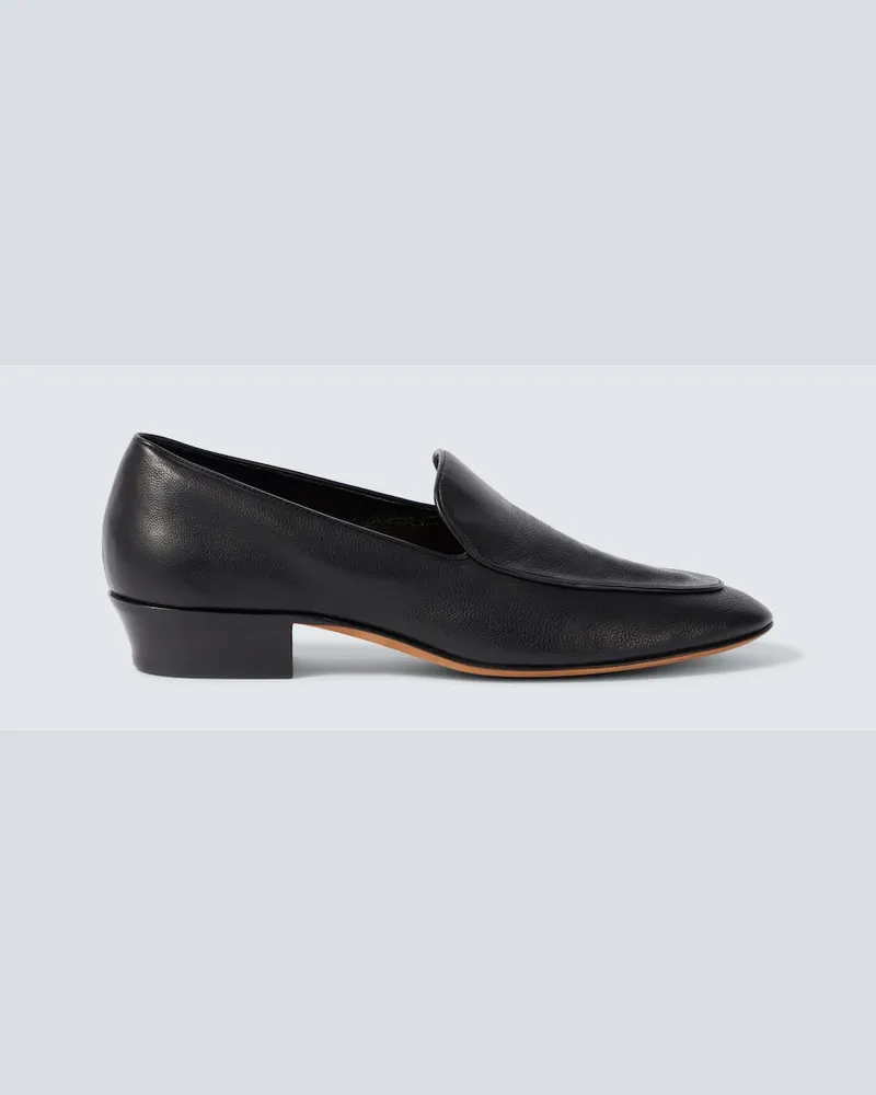 The Row Slip-Ons Hereditas aus Leder Schwarz