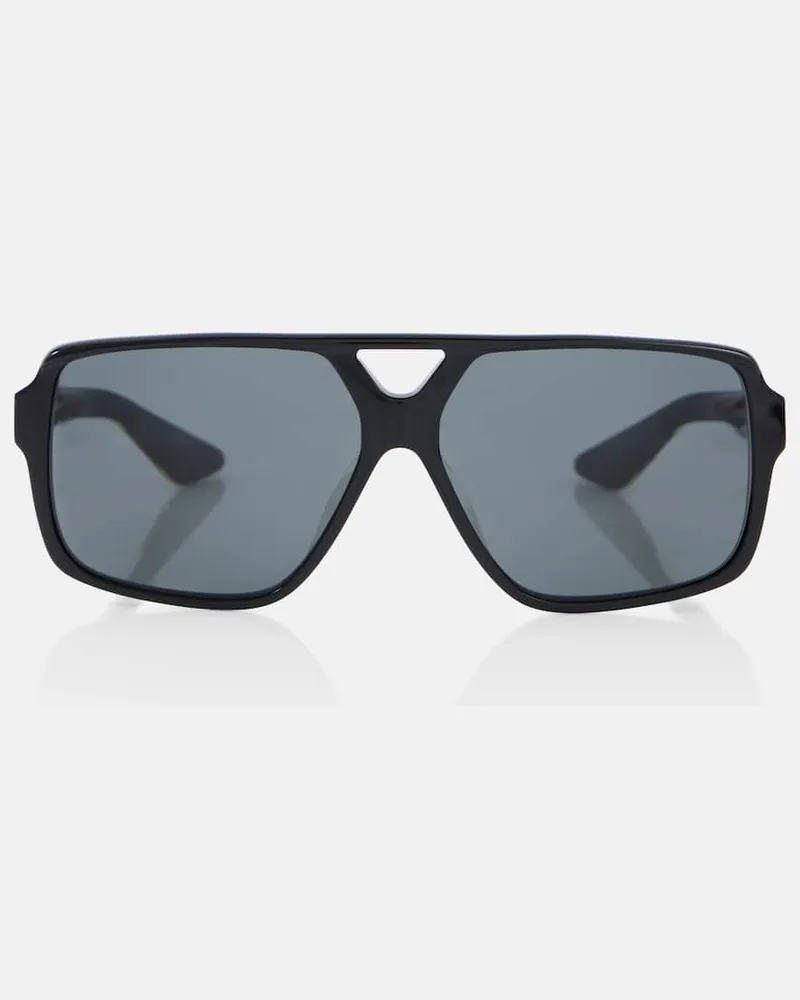 KHAITE Aviator-Sonnenbrille Schwarz