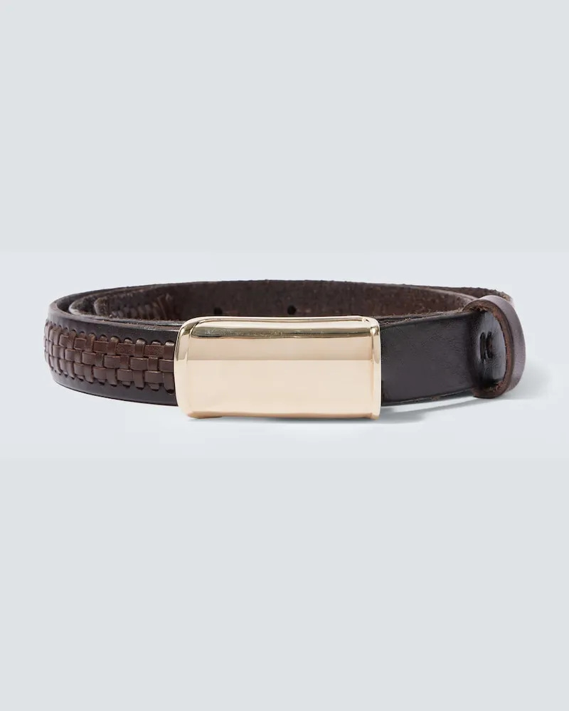 Brunello Cucinelli Gürtel aus Leder Braun