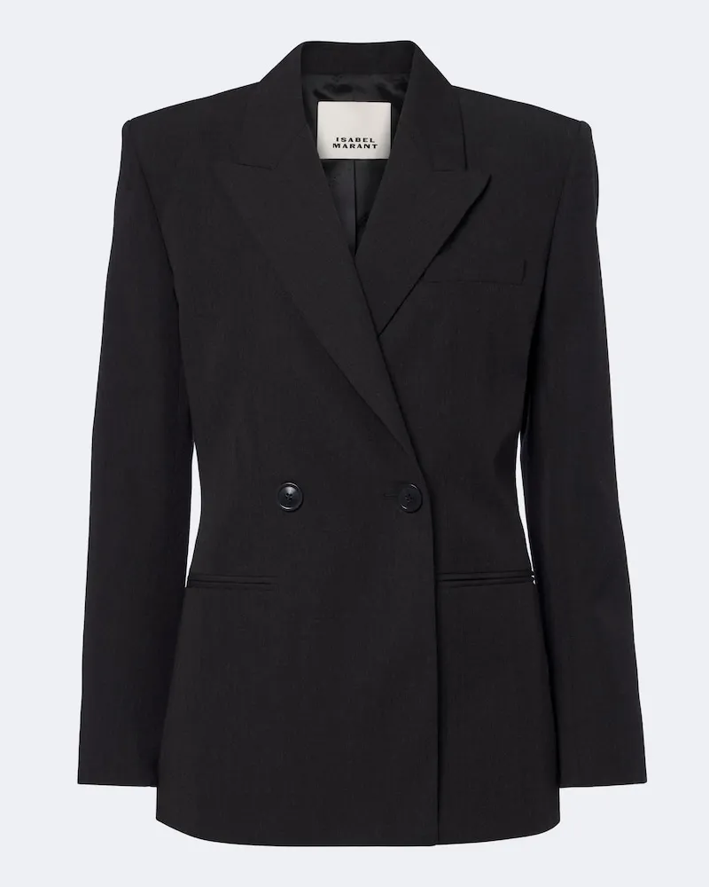 Isabel Marant Blazer Ranya aus Schurwolle Schwarz