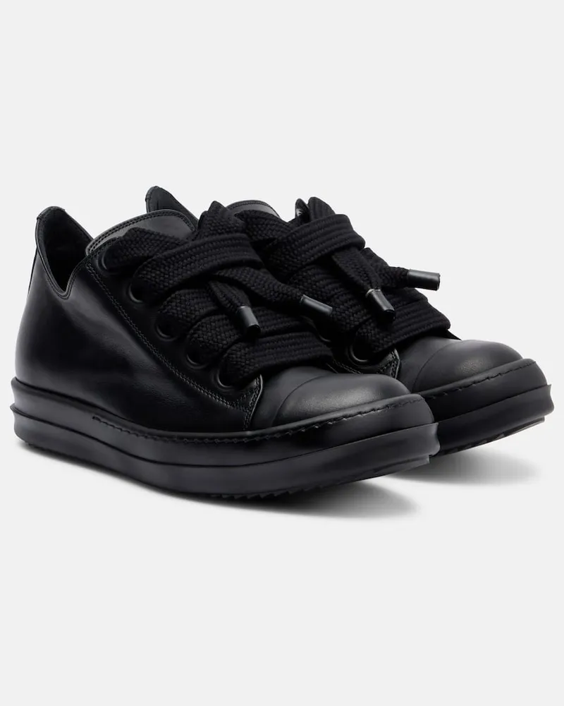 Rick Owens Sneakers Jumbolace aus Leder Schwarz