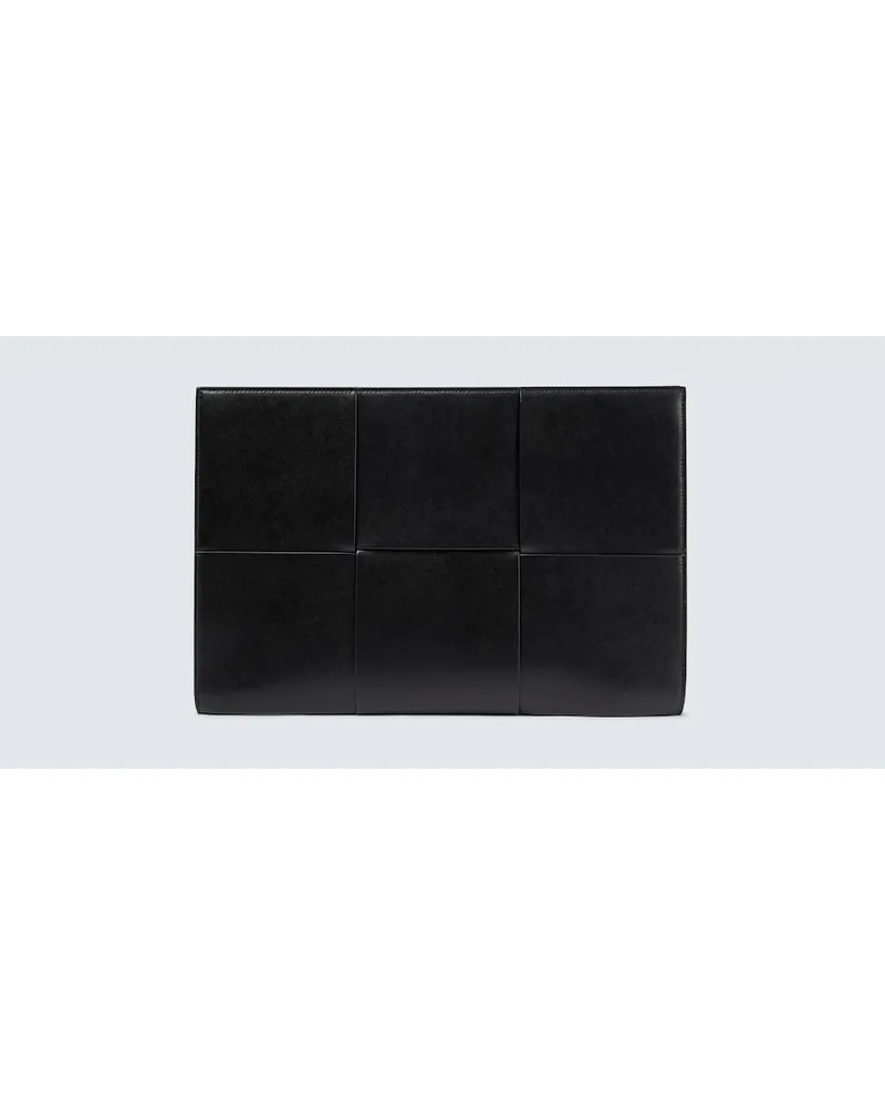 Bottega Veneta Aktenmappe Arco aus Leder Schwarz