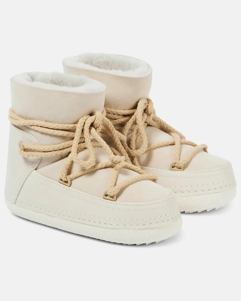INUIKII Schneestiefel Classic aus Veloursleder Weiß