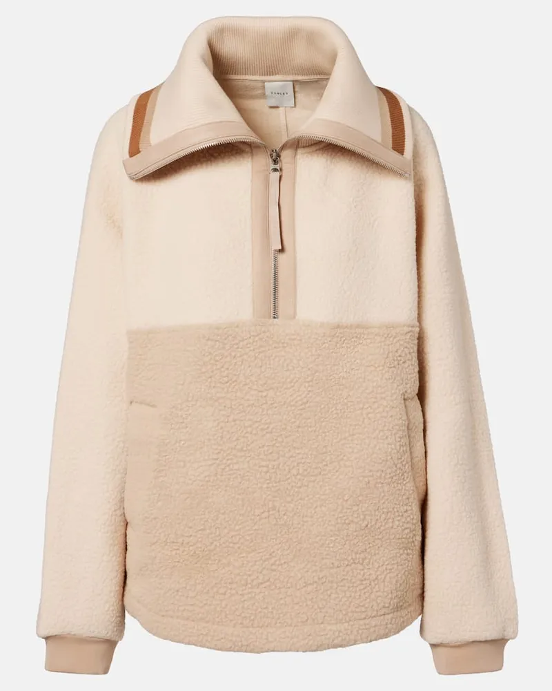 Varley Jacke Carmine aus Teddyfleece Beige