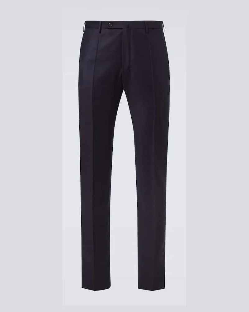 Slowear Hose aus Flanell Blau