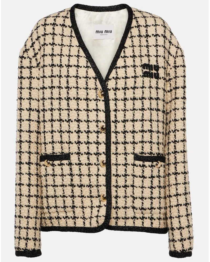 Miu Miu Cardigan aus Boucle Multicolor