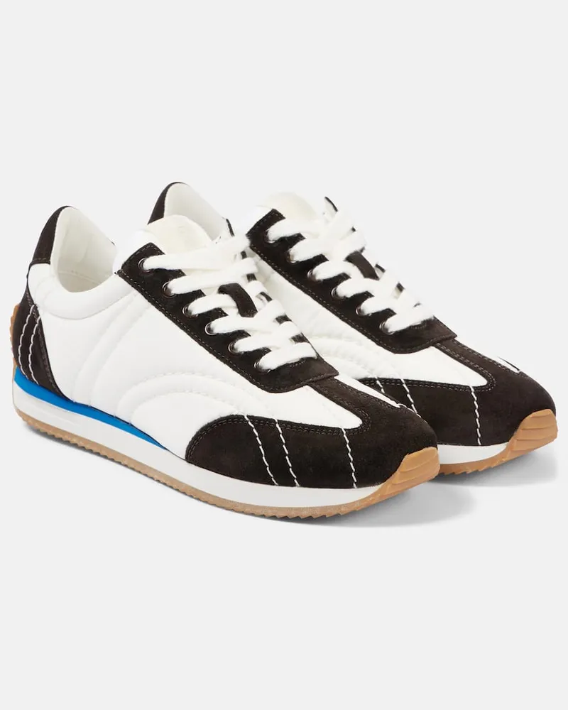 Totême Sneakers mit Veloursleder Braun