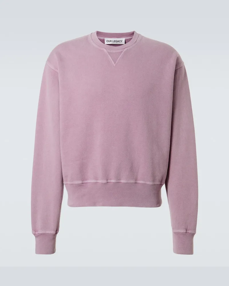 Our Legacy Sweatshirt Base aus Baumwolle Rosa