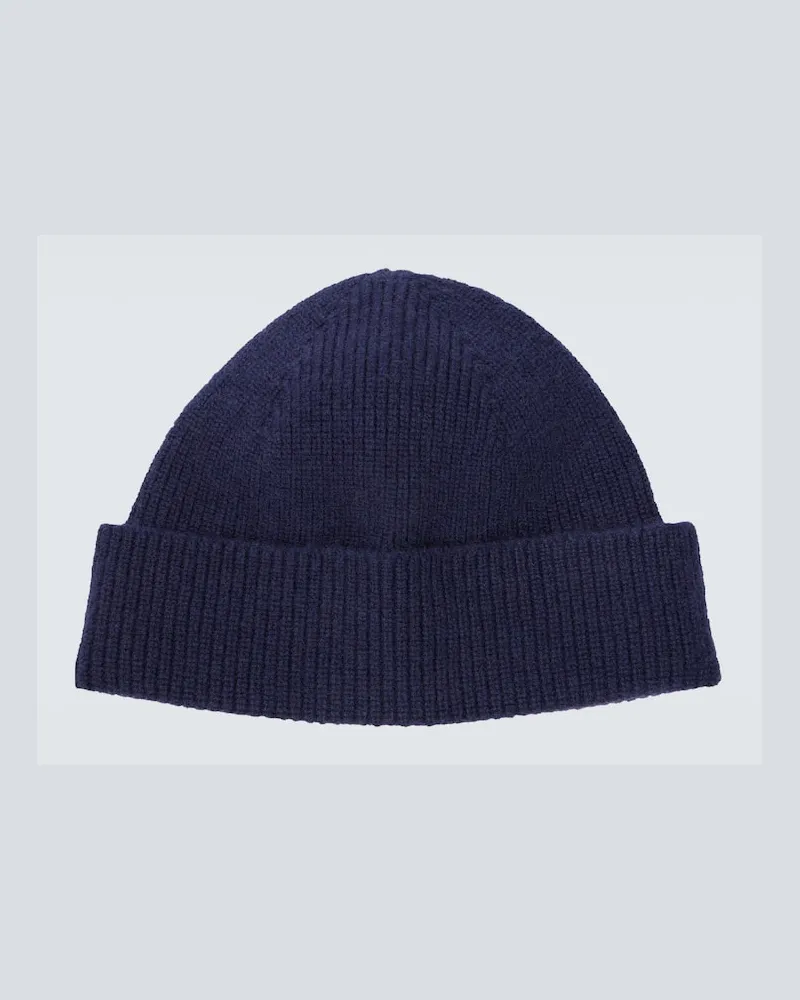 Ermenegildo Zegna Mütze aus Kaschmir Blau