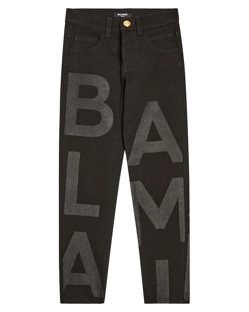 Balmain Jeans aus einem Baumwollgemisch Schwarz