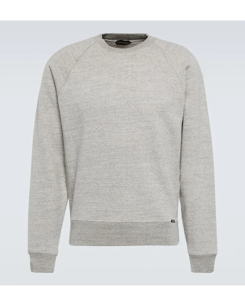 Tom Ford Sweatshirt aus Baumwolle Grau