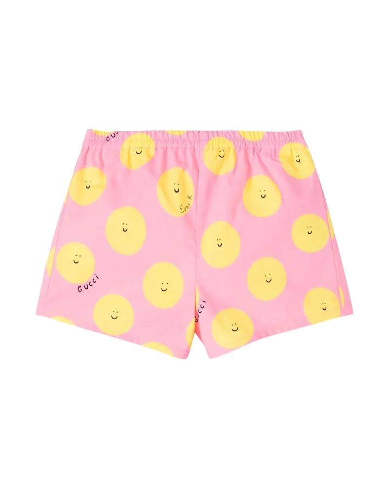 Gucci X Euan Roberts Baby Shorts aus Baumwolle Pink