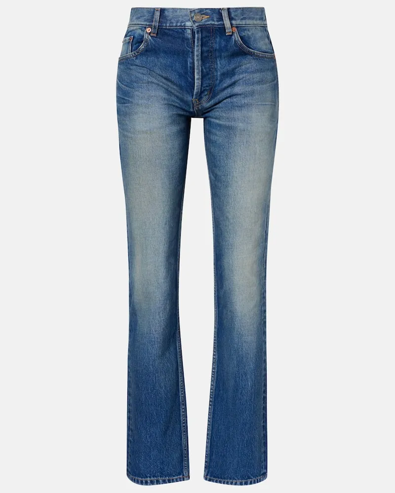 Saint Laurent Straight Jeans Blau